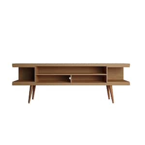 Utopia 70.47 in. Maple Cream Composite TV Stand Fits TVs Up to 65 in. with Cable Management