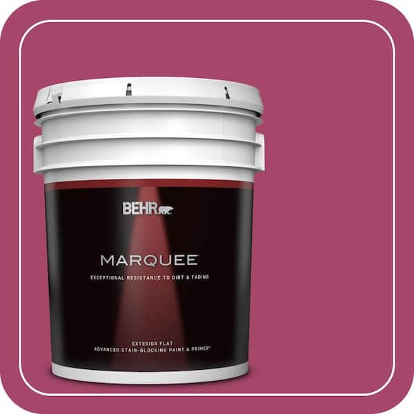 BEHR MARQUEE 5 gal. Home Decorators Collection #HDC-SM14-1 Fuschia Flair Flat Exterior Paint & Primer