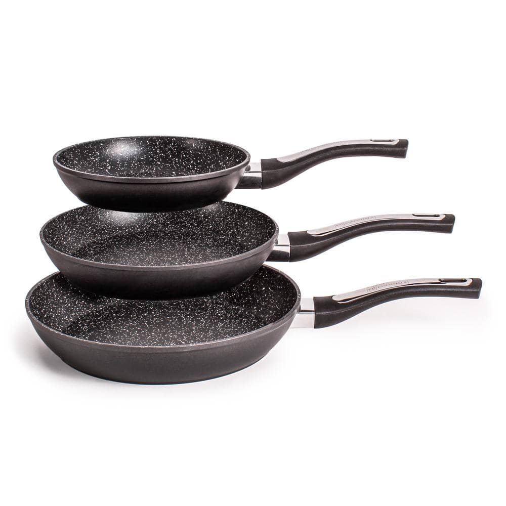 Black 10" Aluminum Non-stick Fry Pan with Ceramic Coating