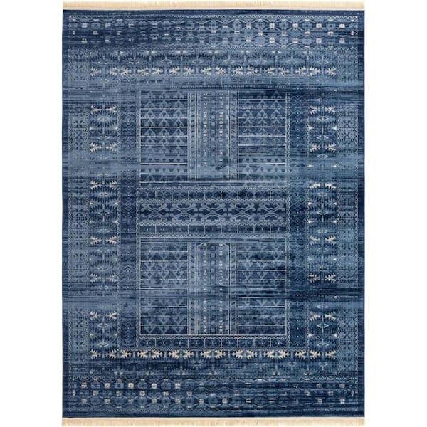 Unique Loom District Sequoia Blue 10' 0 x 13' 0 Area Rug
