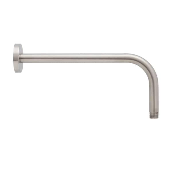 12-3/8 in. Wall Mounted Shower Arm and Flange Brushed Nickel