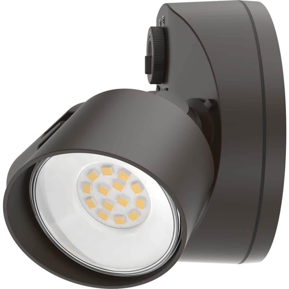 Bronze Dual Head LED Outdoor Security Flood Light