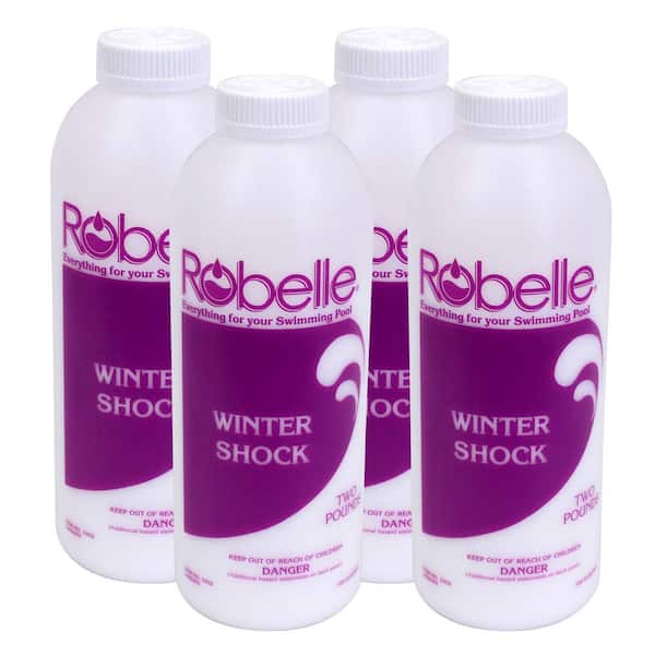 Robelle 2 lb. Swimming Pool Shock Winter Pool Closing Shock 4-Pack