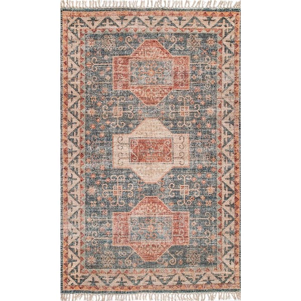 nuLOOM Jacquelyn Flatweave Multi 9 ft. x 12 ft. Area Rug