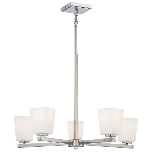 Minka Lavery City Square 5-Light Chrome Chandelier