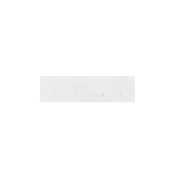 Take Home Tile Sample - Thassos White 4 in. x 6 in. Polished Subway Marble Wall and Floor Tile