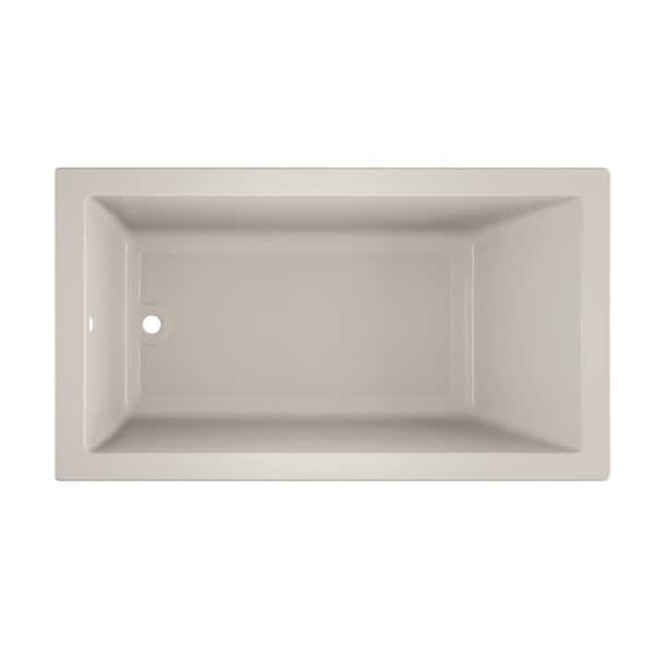 JACUZZI SOLNA 66 in. x 36 in. Rectangular Soaking Bathtub with Reversible Drain in Oyster