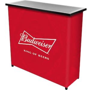 Budweiser Bow Tie Red 36 in. Portable Bar