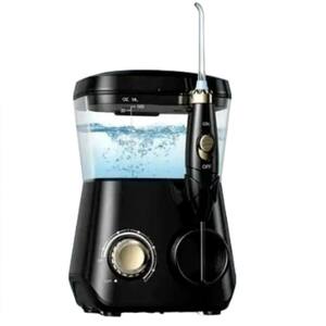 600ml Water Flossing Oral Irrigator Dental Teeth Cleaner with 10 Adjustable Pressure, Black