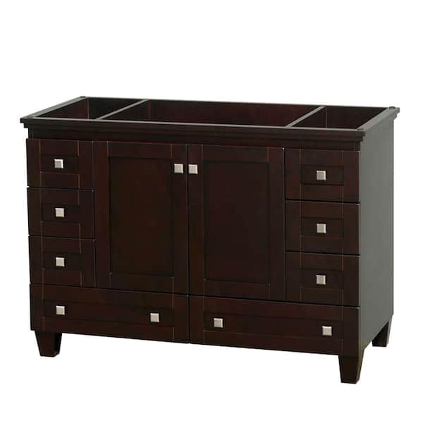 Wyndham Collection Acclaim 48 in. Vanity Cabinet Only in Espresso