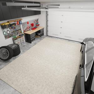 Lifesaver Non-Slip Indoor/Outdoor Long Hallway Runner Rug 7 ft. 9 in. x 17 ft. 11 in. Beige Polyester Garage Flooring