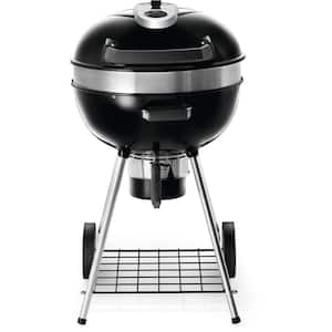 22 in. PRO Charcoal Kettle Grill in Black with Built-In Thermometer