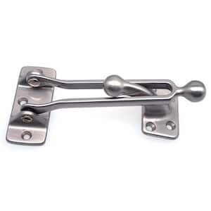 Solid Brass Swing Arm Security Guard with Ball End in Satin Nickel