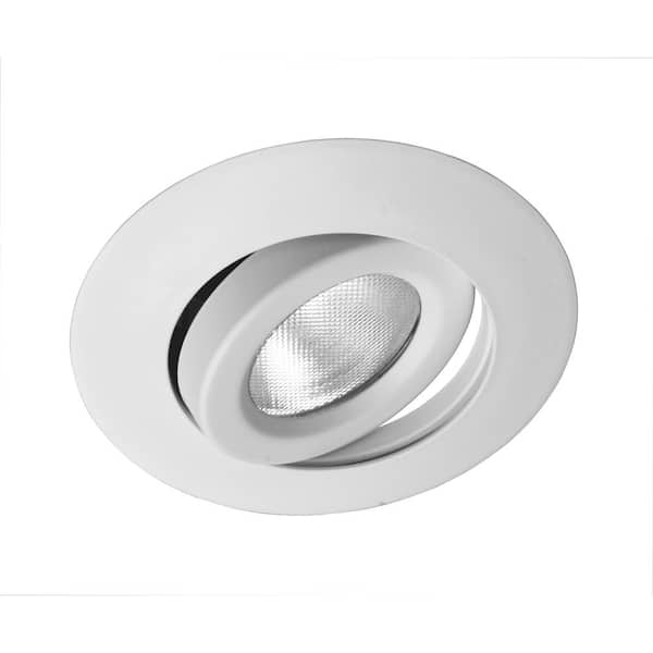 6 in. White Recessed Gimbal Ring Trim