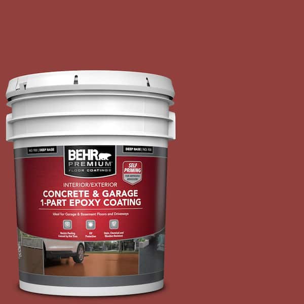 5 gal. #PPF-40 Rocking Chair Red Self-Priming 1-Part Epoxy Satin Interior/Exterior Concrete and Garage Floor Paint