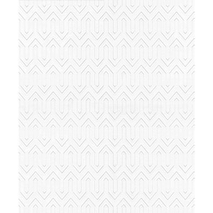 Erismann Maze Stripe Paintable Paper Nonwoven Wallpaper Roll 57.5 sq. ft.