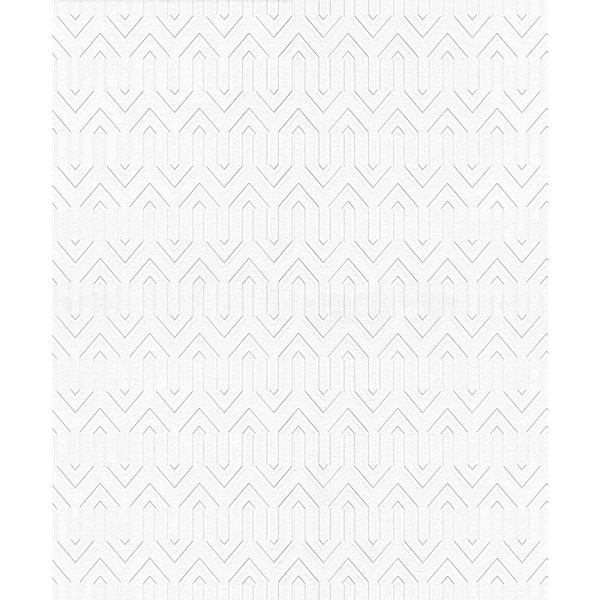 Seabrook Designs Erismann Maze Stripe Paintable Paper Nonwoven Wallpaper Roll 57.5 sq. ft.