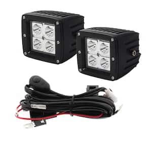 3 in. Cube Dual Light Kit with Mounting Harness and Switch