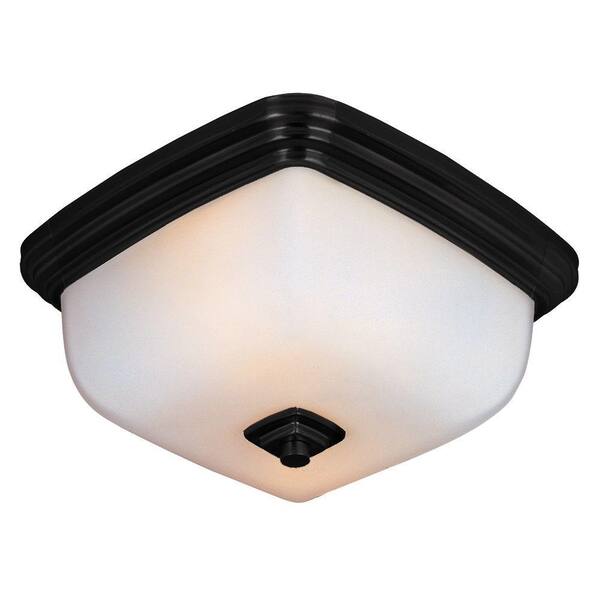 World Imports Galway Bath Collection 2-Light Flush-Mount Oil-Rubbed Bronze Ceiling Fixture