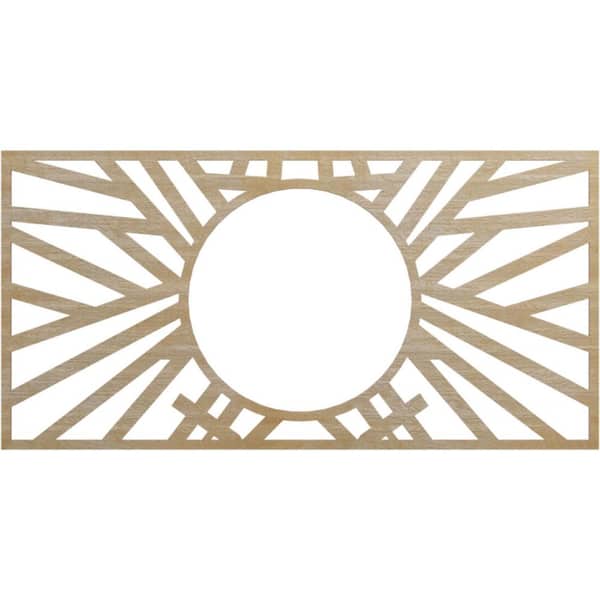 Ekena Millwork 0.25 in. x 36 in. x 18 in. Wood (Birch) Medallion Moulding
