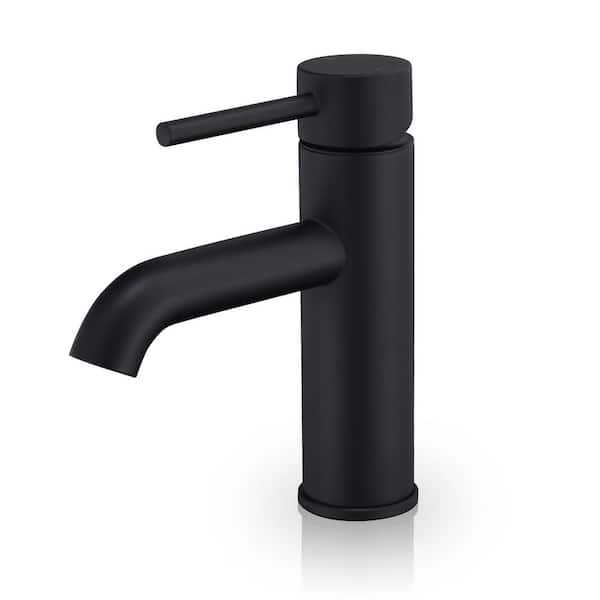 Altair Tubize Single-Handle Single-Hole Bathroom Faucet in Matte Black