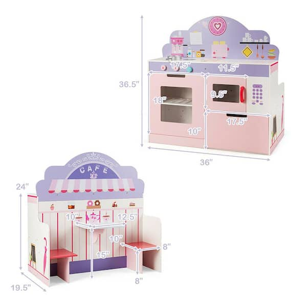 Eirwen Play Kitchen Set for Kids Kitchen Playset Kitchen Set Wooden Play  Kitchen for Kids Ages 4-8