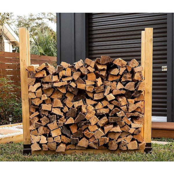2-Pack 8 in. W Firewood Rack Outdoor Storage Rack Log Holder