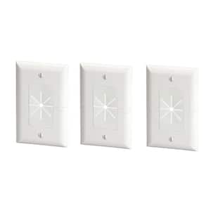 White 1-Gang 1-Decorator/Rocker/1-Duplex Wall Plate (3-Pack)