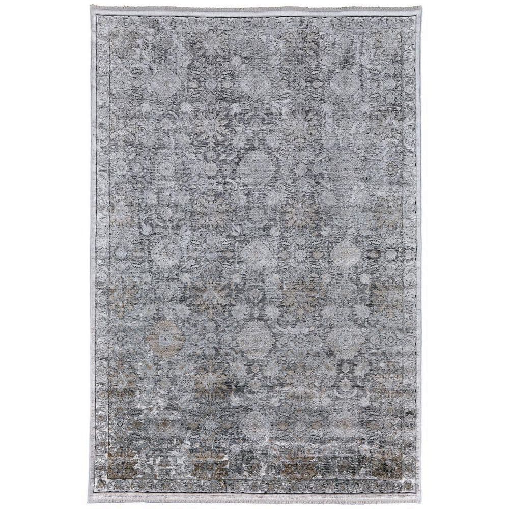 2 ft. x 3 ft. Gray, Silver Trellis Area Rug price history on PriceWatchPro