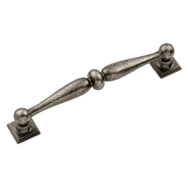 HICKORY HARDWARE Somerset Collection 5-1/16 in. (128 mm) Center-to-Center Black Nickel Vibed Cabinet Pull