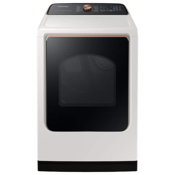 Samsung 7.4 cu. ft. Vented Gas Dryer with Steam Sanitize+ in Ivory