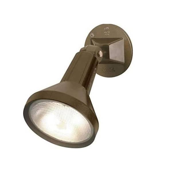 15 Inch Outdoor Security Flood Light 1 Head 150W PAR38 Cast Aluminum Dark Bronze Adjustable Swivel