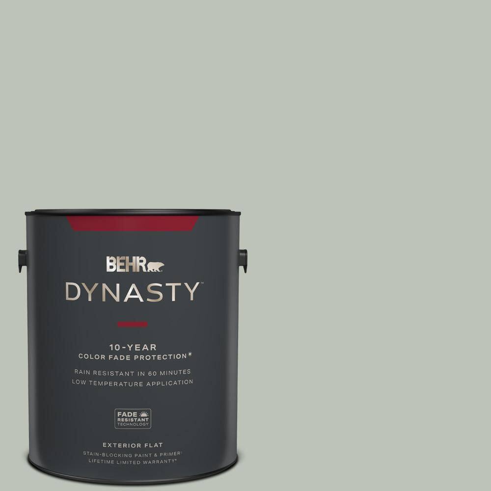 BEHR DYNASTY 1 gal. 710E3 Rhino Flat Exterior StainBlocking Paint & Primer 465001 The Home