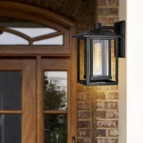 Winfield 1 Light Black Outdoor Wall Light
