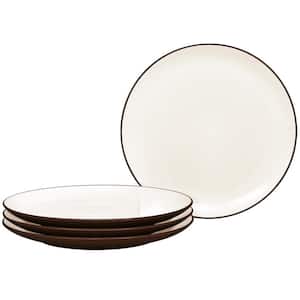 Colorwave Chocolate 10.5 in. (Brown) Stoneware Coupe Dinner Plates, (Set of 4)