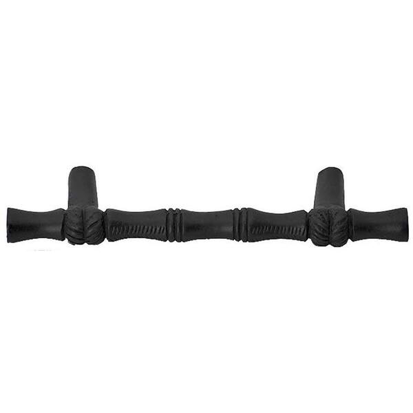 Copper Mountain Hardware Oil Rubbed Bronze 4-3/4 in. Overall (3 in. C-C) Japanese Bamboo Style Pull