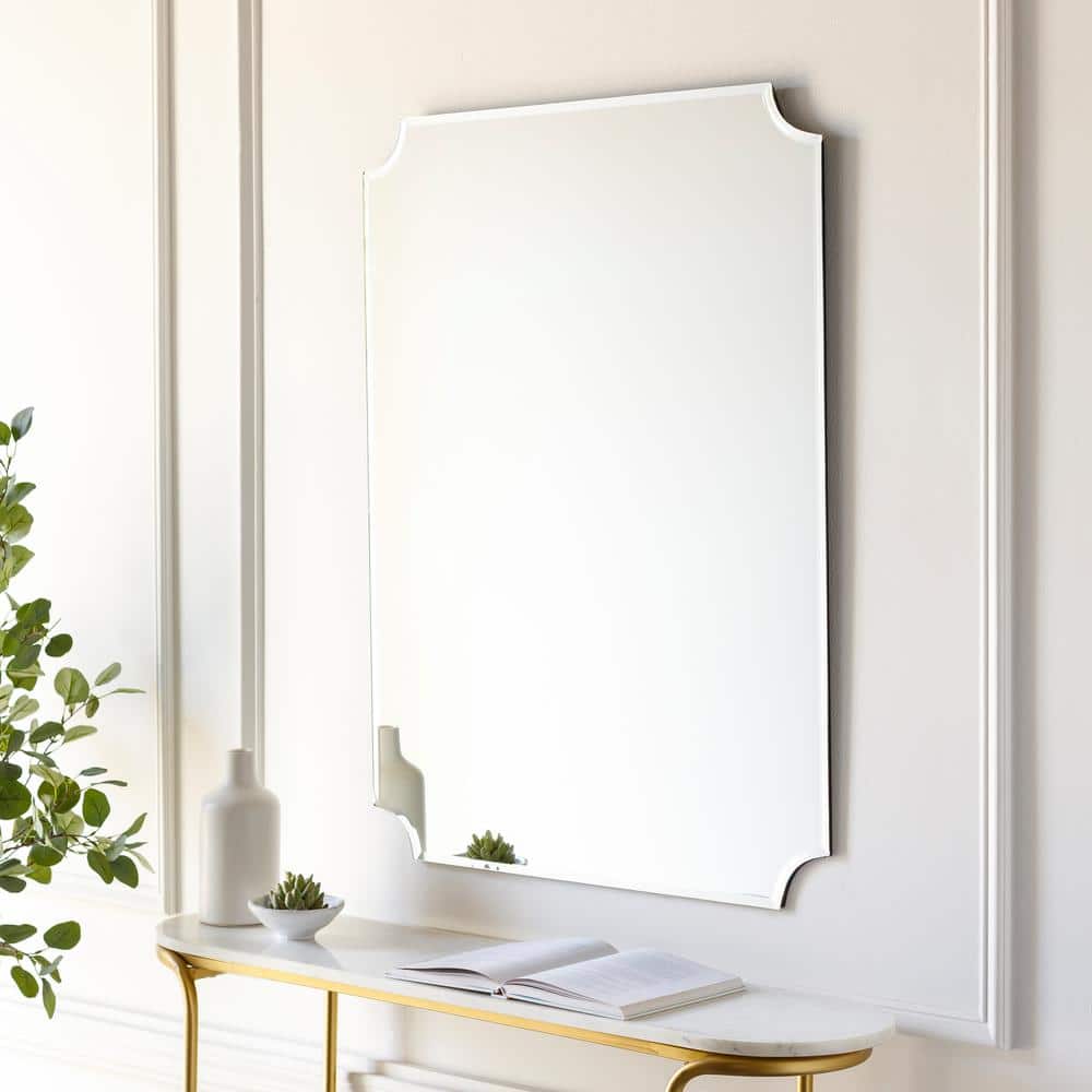 Crystalline Beveled Glass 24"x36" Frameless Rectangular Mirror