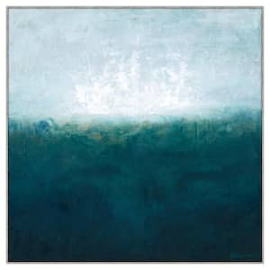 40 in. x 40 in. "Latitude I" Framed Canvas Wall Art