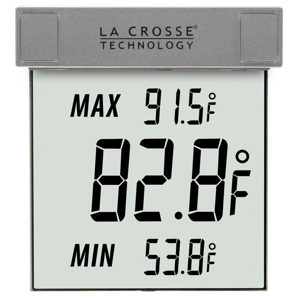 La Crosse Technology Digital Window Outdoor Thermometer with Minimum/Maximum -  WS-1025