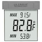 12.2045 La Crosse Technology TFA Aluminum Indoor/Outdoor Analog Thermometer