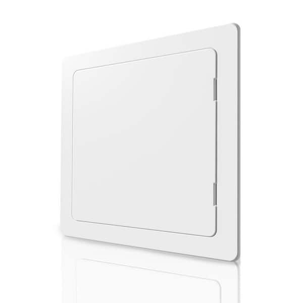 1-Gang White Flush Blank Plate Plastic Wall Plate, 16 in. x 16 in. Drywall Access Panel with Heavy-Duty Access Door