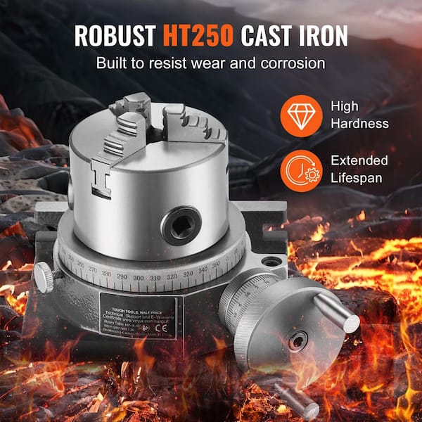 SKYSHALO Milling Machine Rotary Table, Versatile Horizontal