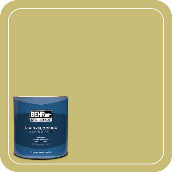 BEHR ULTRA 1 qt. Home Decorators Collection #HDC-SP16-02 Pistachio Shortbread Extra Durable Satin Enamel Interior Paint & Primer
