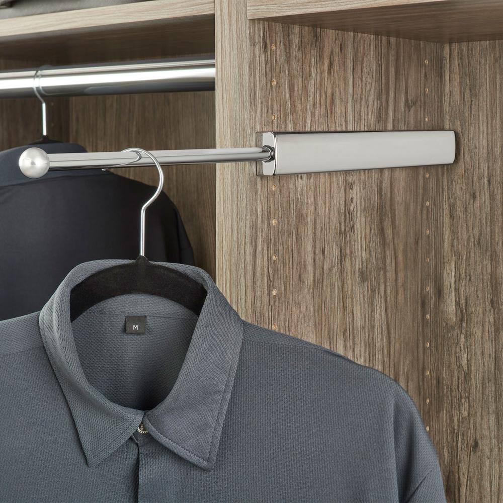 Rev-A-Shelf 14" Chrome Telescoping Closet Valet Rod 2 Pack