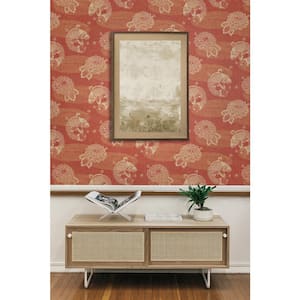 60.75 sq. ft. Ginger Adler Koi Paper Unpasted Wallpaper Roll