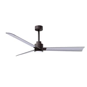 Alessandra 56 in. Integrated LED Indoor/Outdoor Bronze Ceiling Fan with Remote Control Included