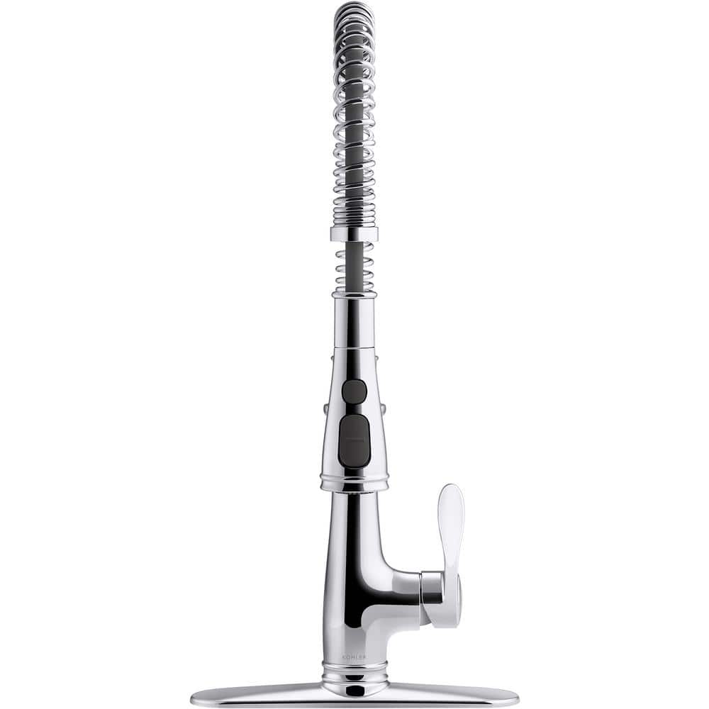 Stainless Steel Semi-Professional Kitchen Faucet with Pull-out Spray