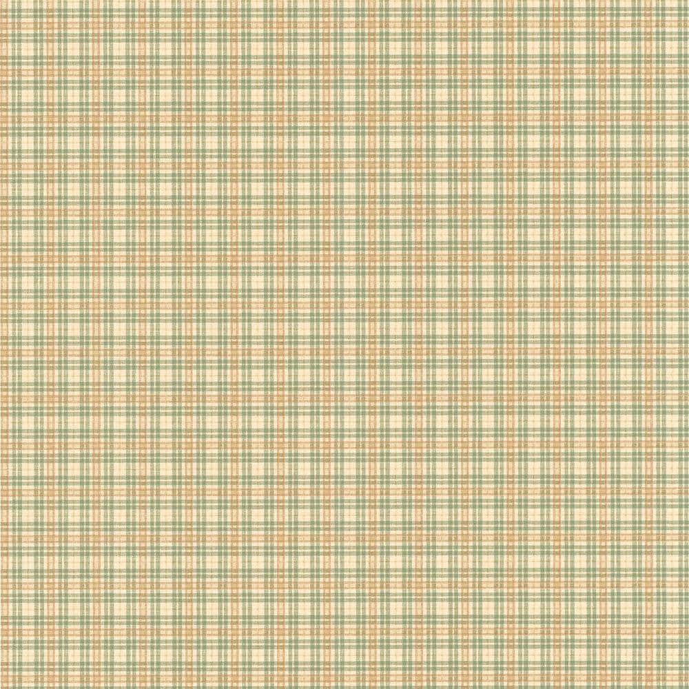 Traditional Tartan Plaid Wallpaper Border, Red, Green, Pre-Pasted, 15' x  6.8