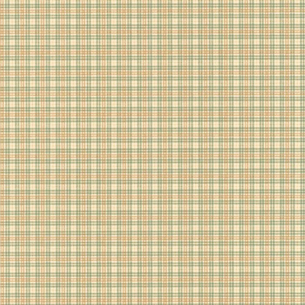 Modern Farmhouse Green Plaid Kraft Wrapping Paper