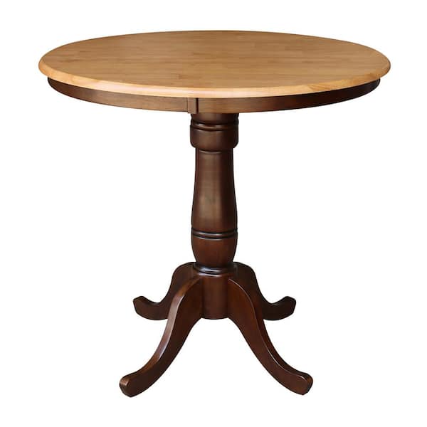 International Concepts Cinnamon and Espresso Solid Wood Counter Table